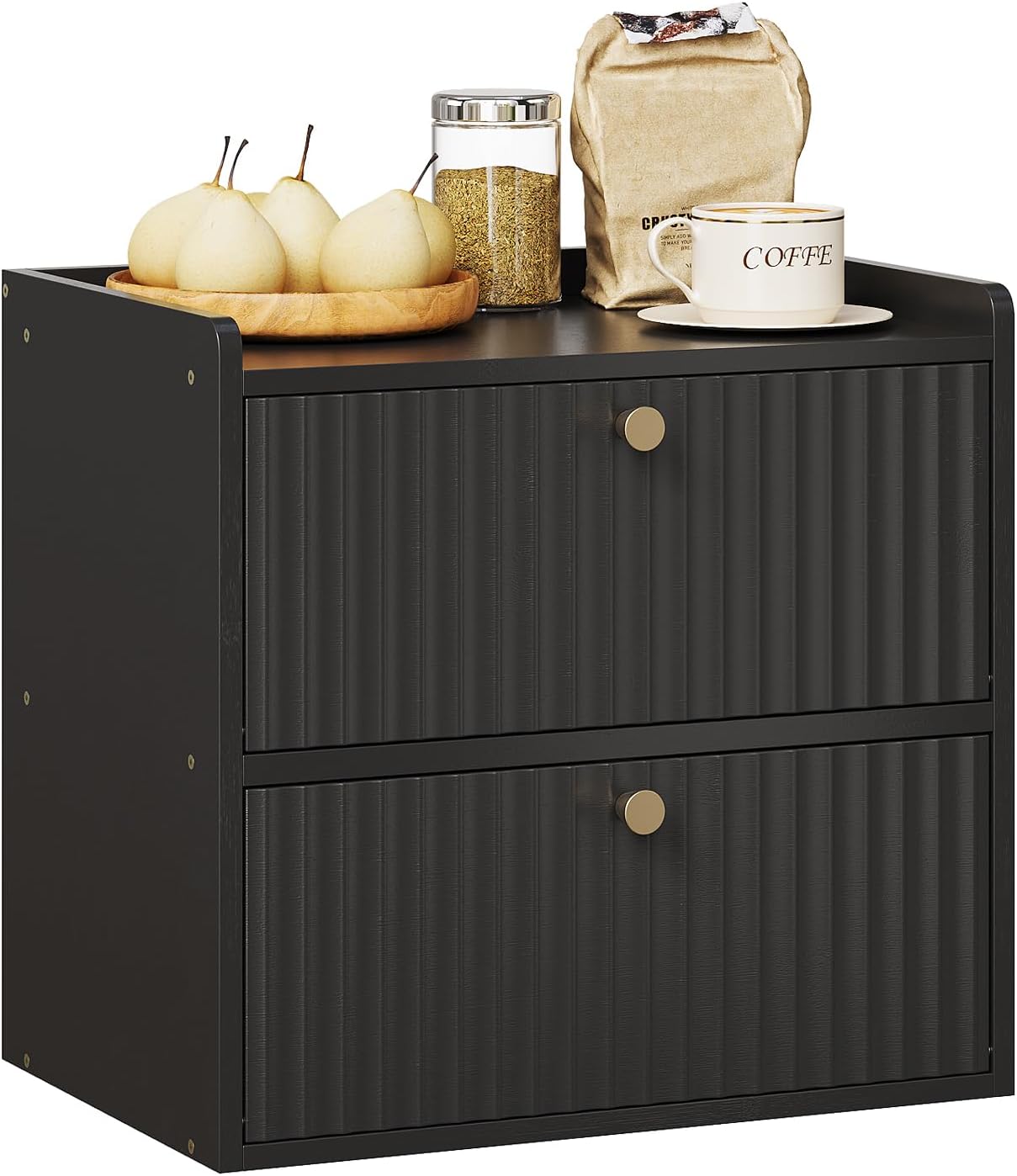 Trironsun Rustic Bread Box for Kitchen Countertop Bamboo Bread Storage Container Bin Double Layer BreadBox Farmhouse Large Capacity Food Organizer (Natural Bamboo)