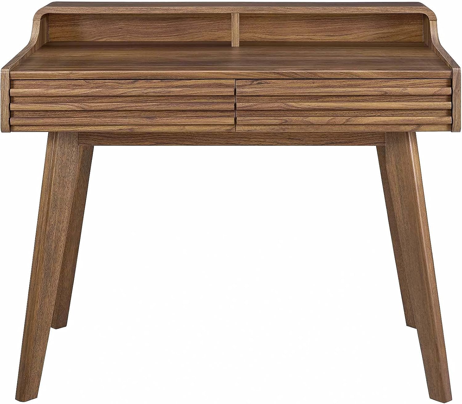 Modway Render Mid-Century Modern Writing Desk in Walnut